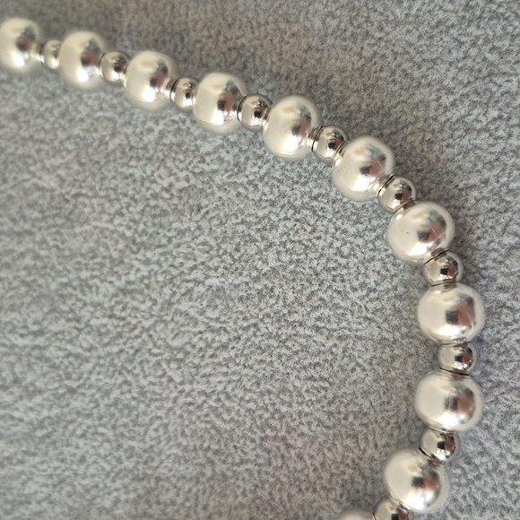 STERLING SILVER & Stainless Steel 22" Necklace - Picture 2 of 5